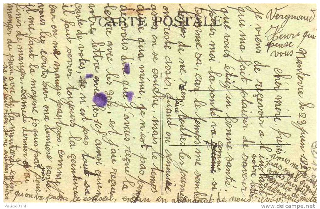 CPA.  ANIMEE.  NANTERRE . CAMP DE LA FOLIE. DATEE 192? - Nanterre