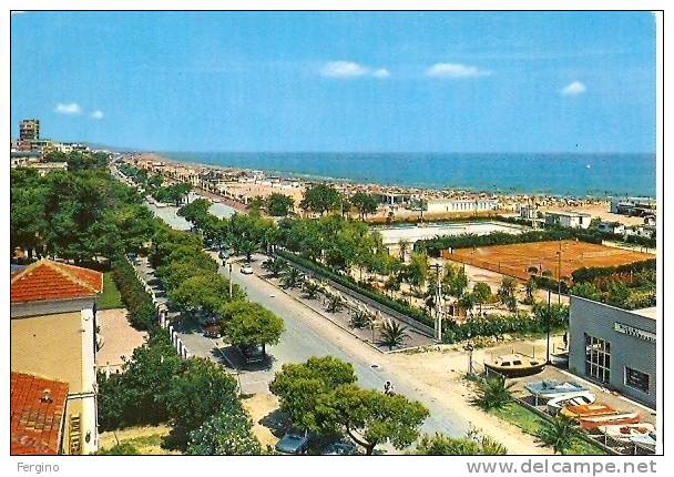 4470 - GIULIANOVA (TERAMO) - Spiaggia E Lungomare Con Campo Da Tennis - Teramo