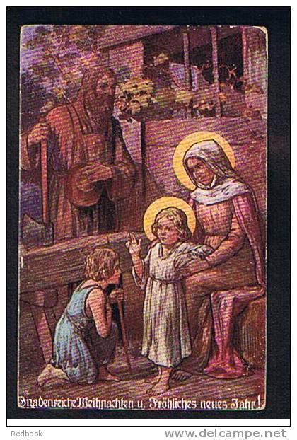 1910 Germany Christmas Grretings Postcard Munchen To Hannover - Nativity Scene - Ref 314 - Greetings From...