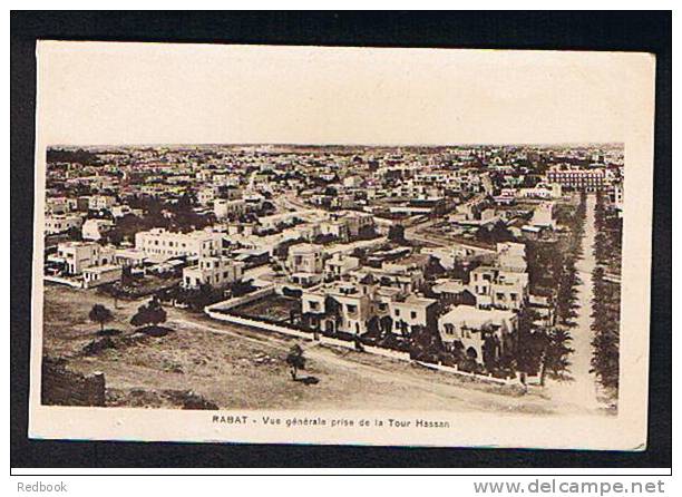 Early Postcard Rabat Morocco - Vue Generale Prise De La Tour Hassan - Ref 314 - Rabat