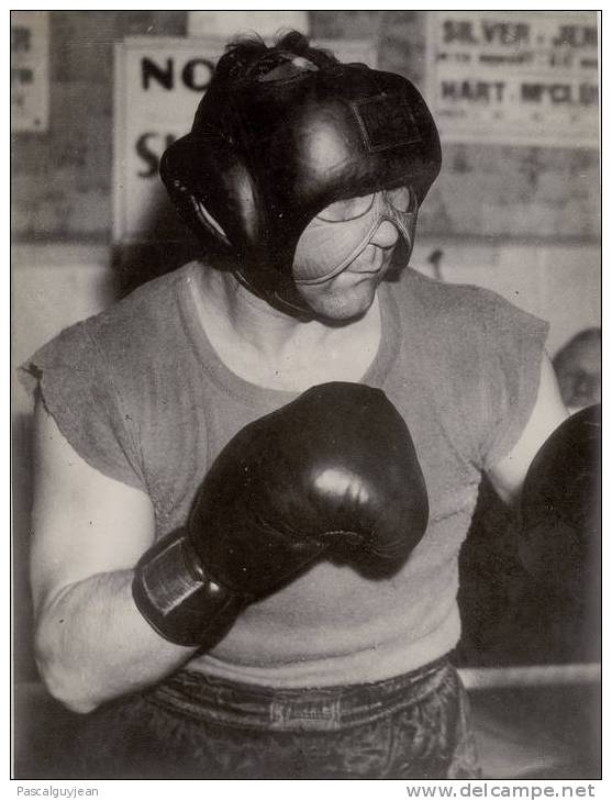 PHOTO PRESSE BOXEUR GUS LESNEVICH - 1946 - Autres & Non Classés