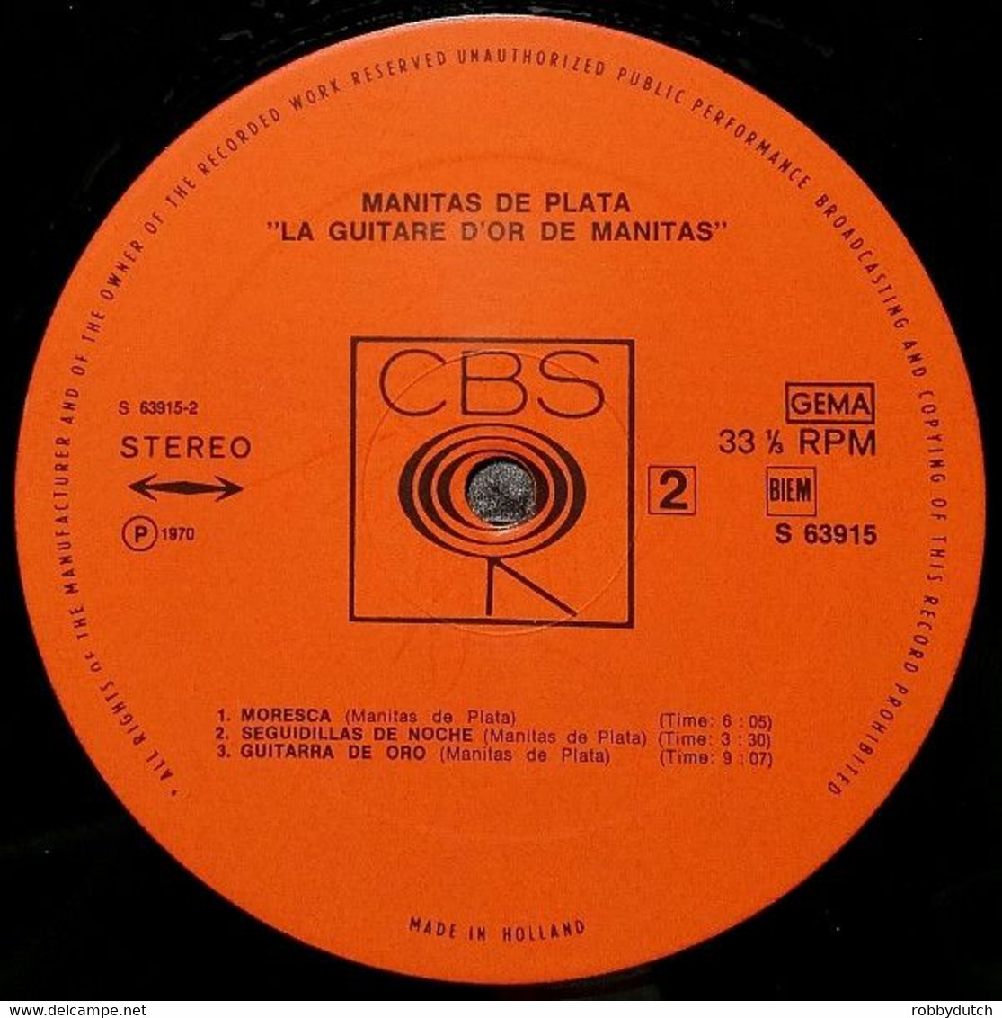 * LP *  MANITAS DE PLATA - LA GUITARE D'OR DE MANITAS (Holland 1970) - Country Et Folk