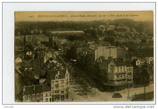 0036126  -  Laeken   -  Avenue Emile Bockstael, Vue Sur Le Parc Royal Et Les Casernes - Corsi