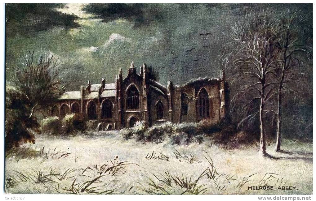 RAPHAEL TUCK  N° 7197 PICTURESQUE ABBEYS - MELROSE ABBEY - VOIR DOS - Tuck, Raphael