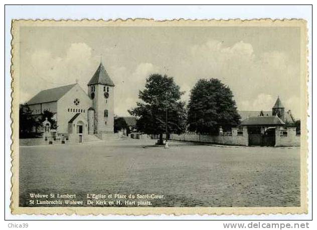 0036139  -  Woluwé-St-Lambert   -  Eglise Et Place Du Sacré-Coeur - Woluwe-St-Lambert - St-Lambrechts-Woluwe