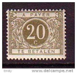 L0206 - BELGIE BELGIQUE TAXE Yv N°6 * - Postzegels