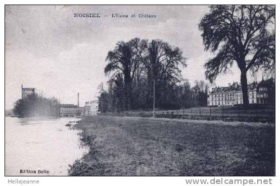 Cpa Noisiel (77) Usine Et Chateau . Ed Belle - Noisiel