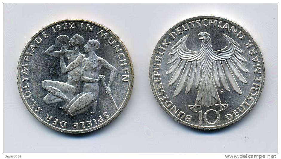 GERMANY - 10 DM 1972 - XX OLIMPICS GAME - Commemorations