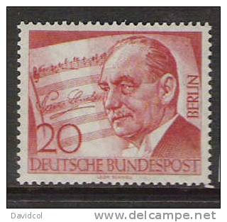 M490.-.GERMANY- BERLIN.- 1956. MICHEL # : 156. MNH  .- VALUE : 3.40 EUROS - Unused Stamps