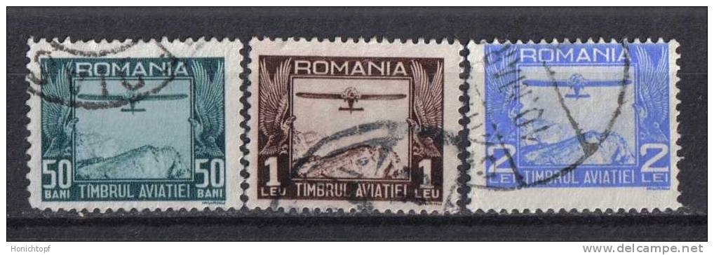 Rumänien; Portomarken, Timbrul Aviatiei; 1931; Michel 12/4 O; Flugzeug - Port Dû (Taxe)