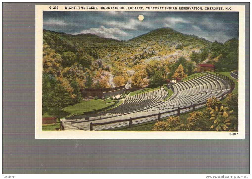 Night Time Scene, Mountainside Theatre, Cherokee Indian Reservation, Cheokee, North Carolina - Other & Unclassified