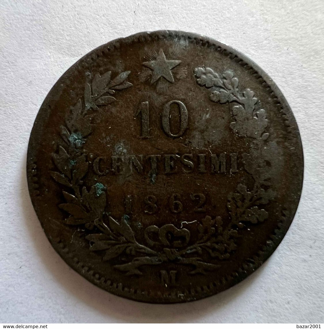 REGNO D'ITALIA – Vittorio Emanuele II – 10 Centesimi 1862 - 1861-1878 : Victor Emmanuel II