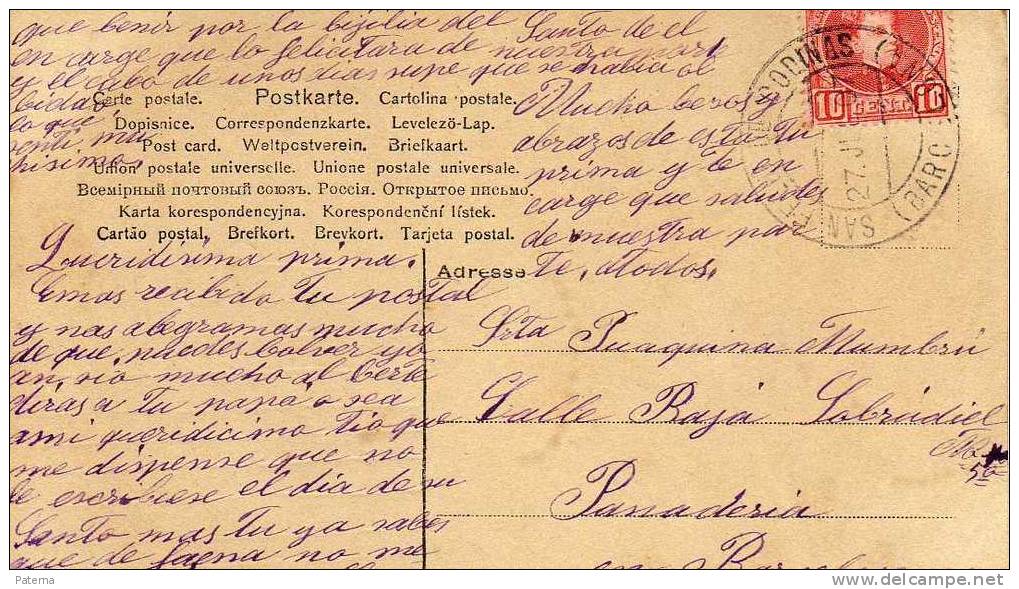 3757  Postal, San Feliu De Codinas ( Barcelona) 1907 Post Card - Lettres & Documents