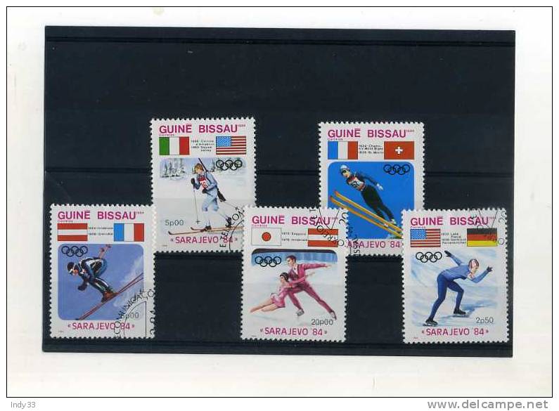 - GUINE BISSAU . SUITE  DE TIMBRES SUR LES JEUX OLYMPIQUES DE SARAJERO 1984 . - Hiver 1984: Sarajevo