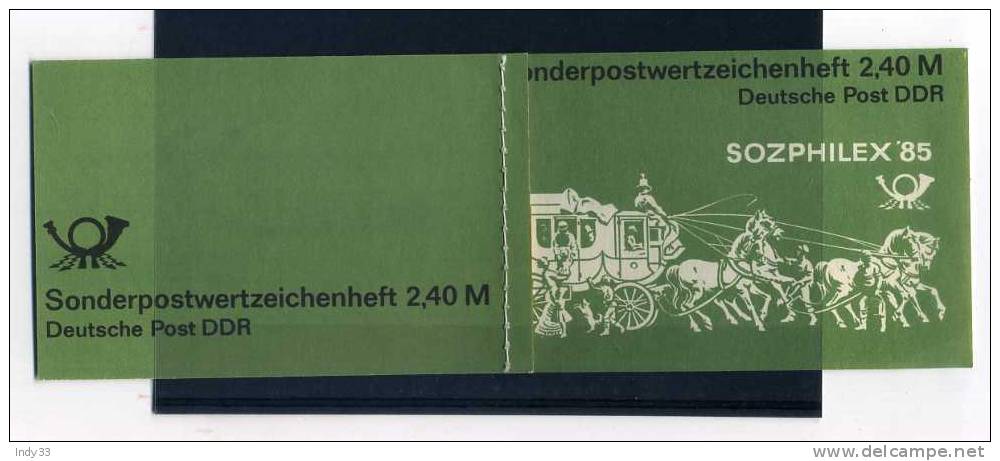 - ALLEMAGNE DDR . CARNET DE 1985 - Markenheftchen