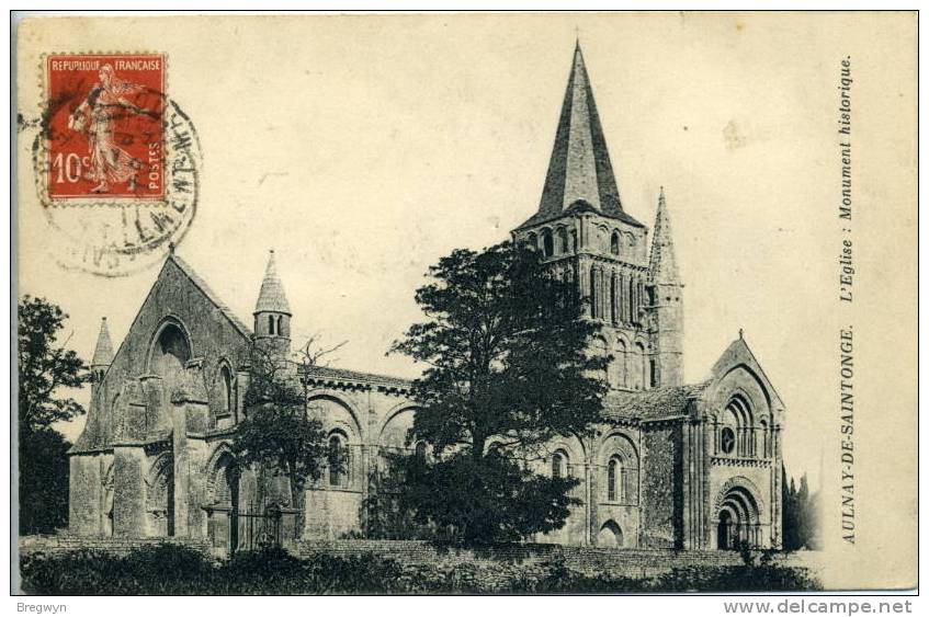 17 - CPA Aulnay De Saintonge - L'Eglise - Aulnay