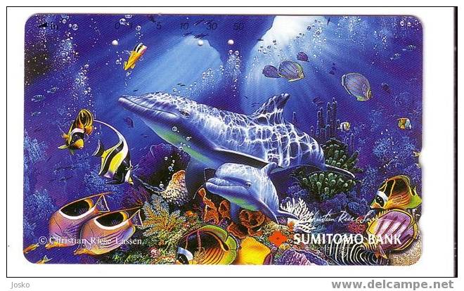 DOLPHIN  ( Japan Card ) * Dauphin - Delphin - Delfin – Delphine - Dauphine – Delfino– Dauphins - Dolphins (Japon ) - Delfines