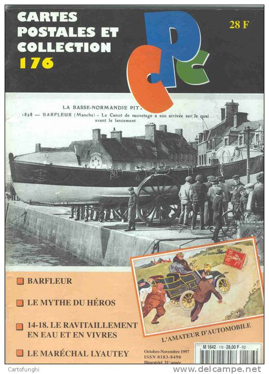 S CPC 176  BARFLEUR LE RAVITAILLEMENT  EAU VIVRES  MARECHAL LYAUTEY  HEROS GUERRE RUSSO JAPONESE  AMATEUR D’AUTOMOBILE - Antichità & Collezioni