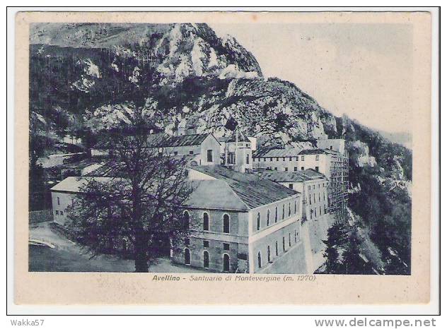 A1014- AVELLINO SANTUARIO DI MONTEVERGINE - F.G.  VIAGGIATA 1942- ITALY ITALIE ITALIEN - Avellino