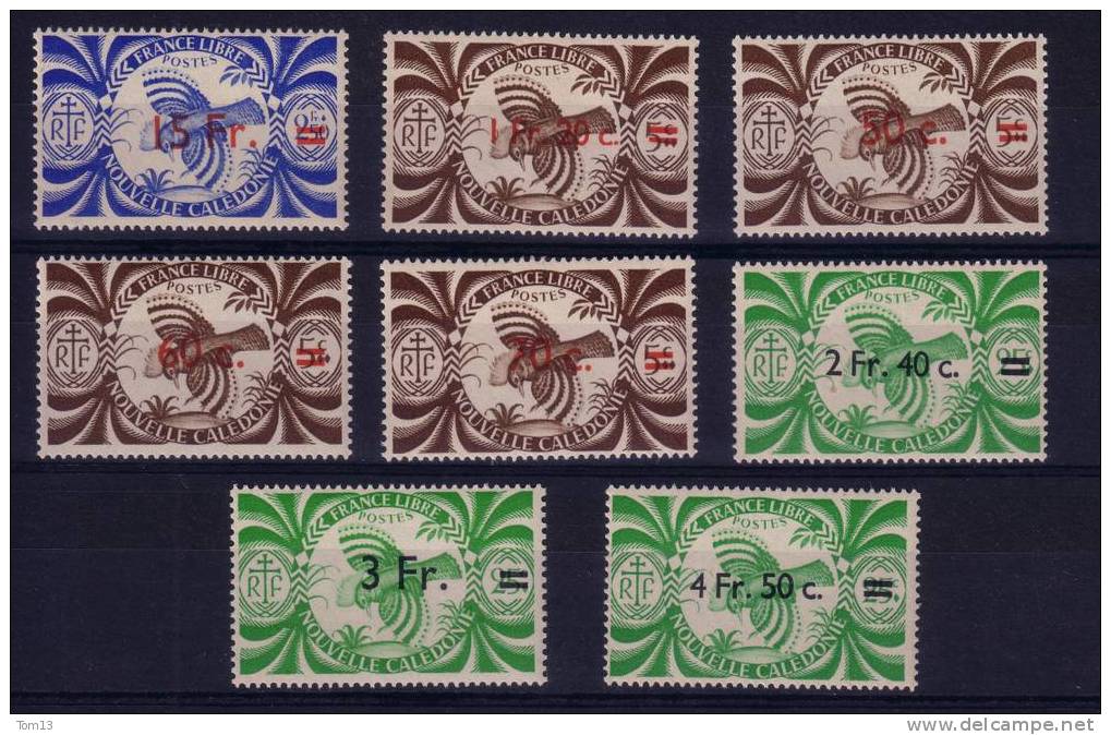 Nouvelle Calédonie N° 249 à 256  Neuf ** - Unused Stamps