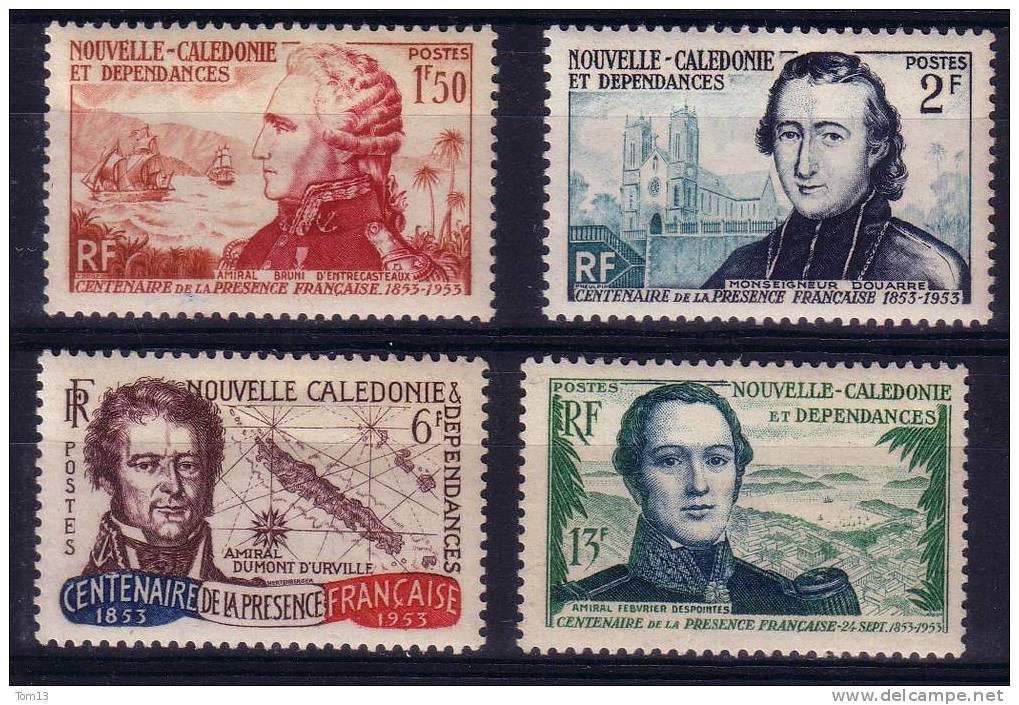 Nouvelle Calédonie N° 280 à 283  Neuf ** - Unused Stamps