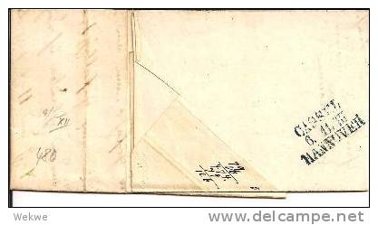 Han009/  HANNOVER - Brief,  Einbeck 1863. Mi. Nr. 14dII, Reihenzahl 12 - Hannover