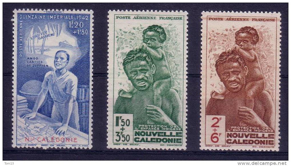 Nouvelle Calédonie Poste Aérienne  N° 36 à 38  Neuf ** - Unused Stamps