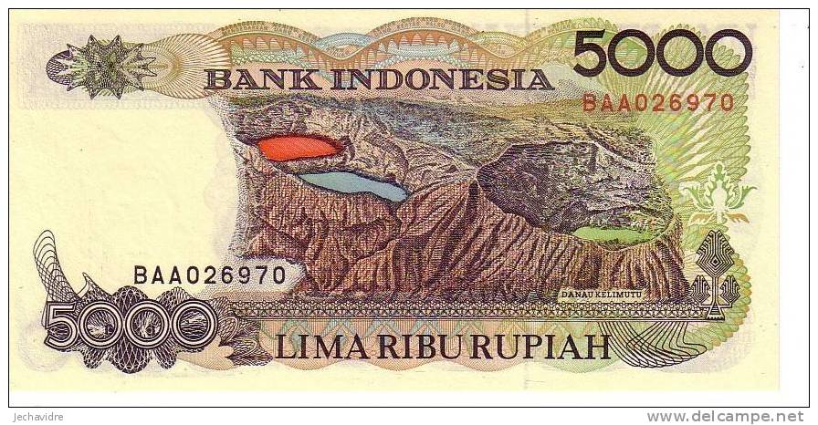 INDONESIE   5 000 Rupiah   Emission De 1992   Pick 130a     ***** BILLET  NEUF ***** - Indonesien