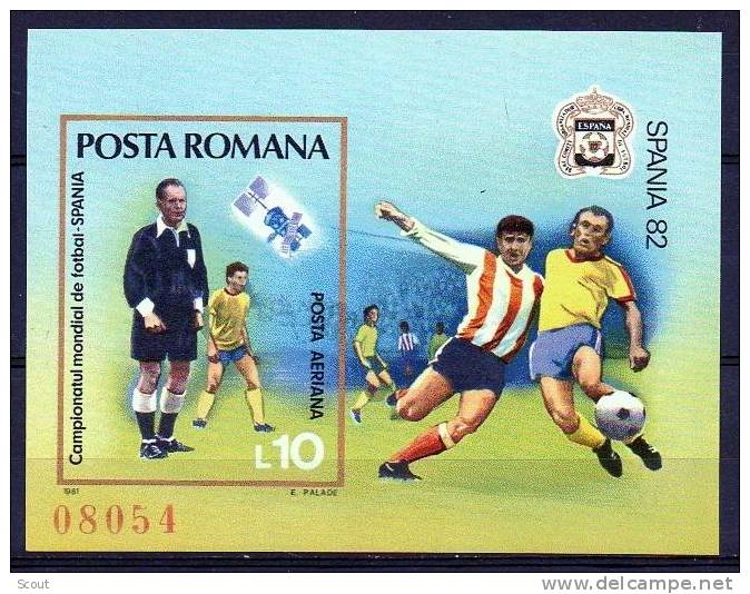 ROMANIA - ROUMANIE - 1981 - CAMPIONATO DEL MONDO DI CALCIO ESPANA ´82 - SATELLITE EKRAN - YT BF 152A ** - Europa