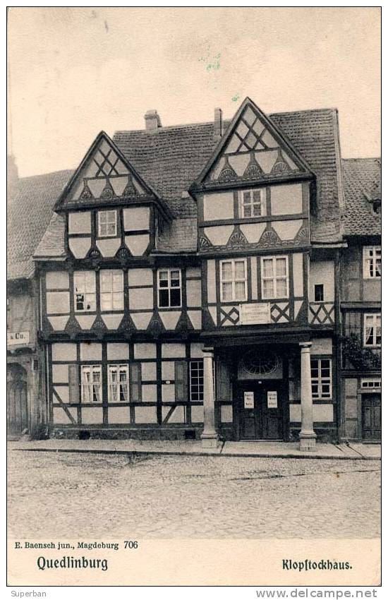 QUEDLINBURG - KLOPSTOCKHAUS (b-758) - Quedlinburg