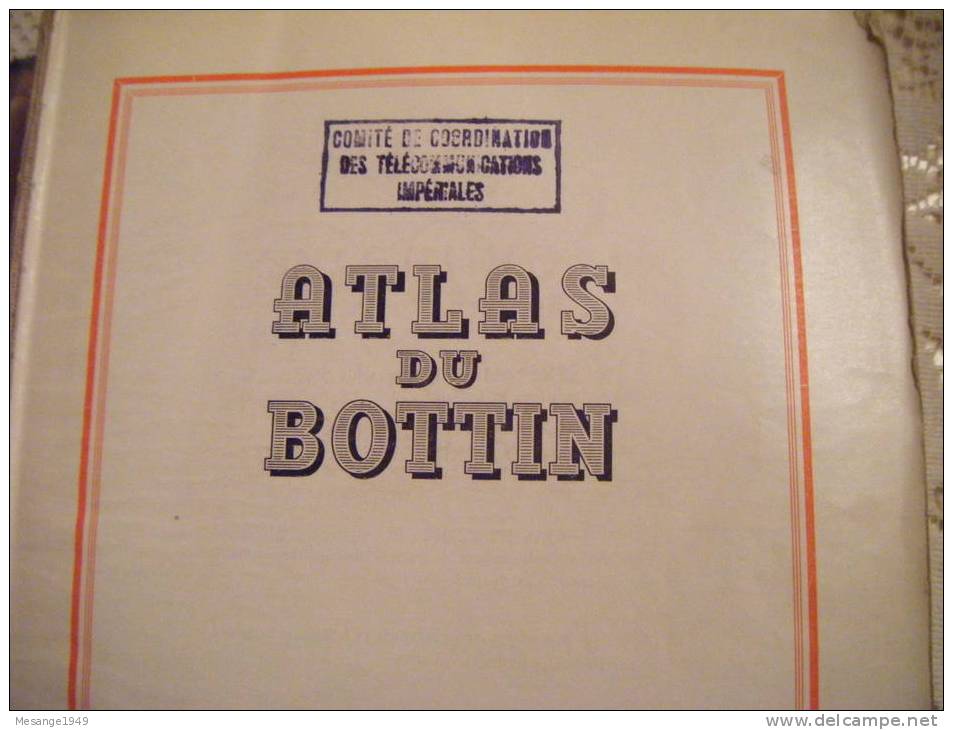 Annuaire Du Commerce Didot-bottin -atlas Du Bottin  1947   --   -551 Pages    Plan De Saigon Etc... - Annuaires Téléphoniques