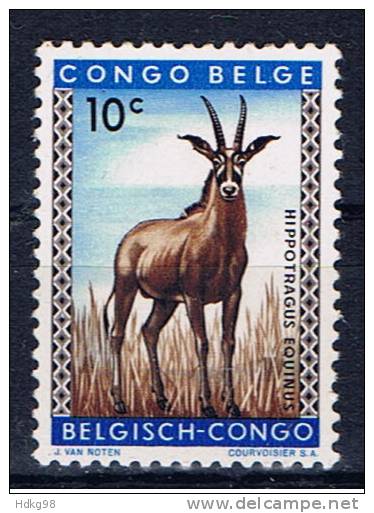 B+ Kongo 1959 Mi 343** Antilope - Ungebraucht