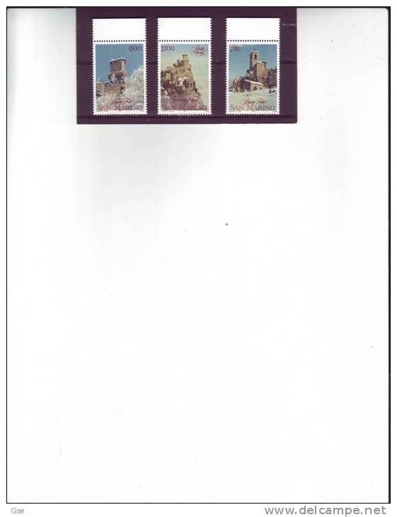 S: MARINO 1991 - Sassone  1332/3+A158**  - Natale - Unused Stamps