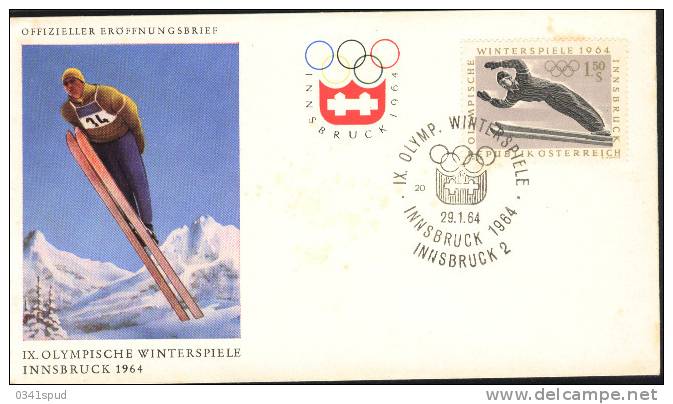 Jeux Olympiques 1964 Innsbruck  Saut Avec Ski  Ski Jumping  Salto Con Sci - Hiver