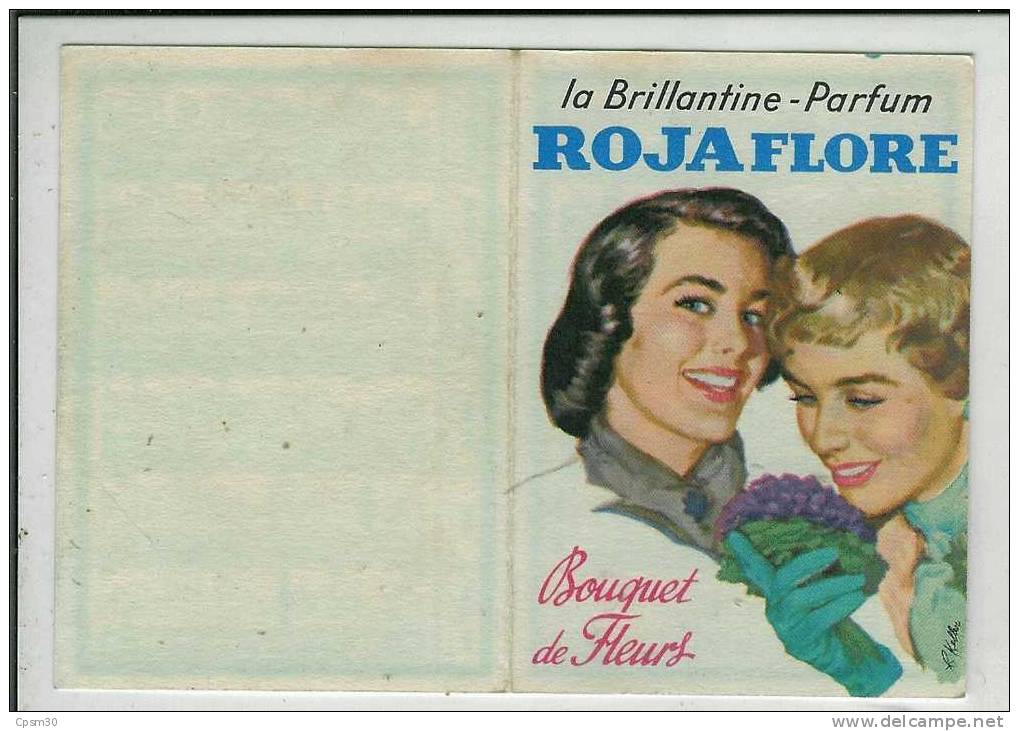 CALENDRIER DE POCHE La Brillantine-Parfum ROJAFLORE Calendrier 1962 - Petit Format : 1961-70