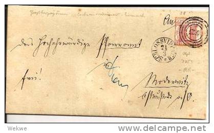 THT087/ THURN & TAXIS -  Schlossvippach Auf Mi. 38, Nr.-Stempel 375 - Covers & Documents