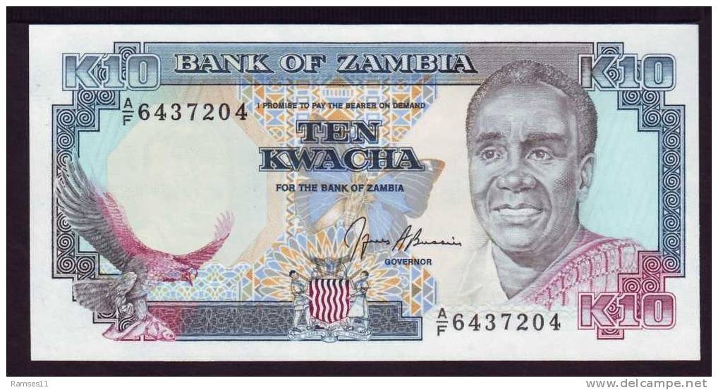 SAMBIA / ZAMBIA - 10 Kwacha 1991 Unc - Sambia