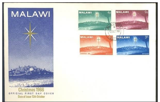 FDC MALAWI * YEAR 1966 * CHRISTMAS 1966 - Malawi (1964-...)