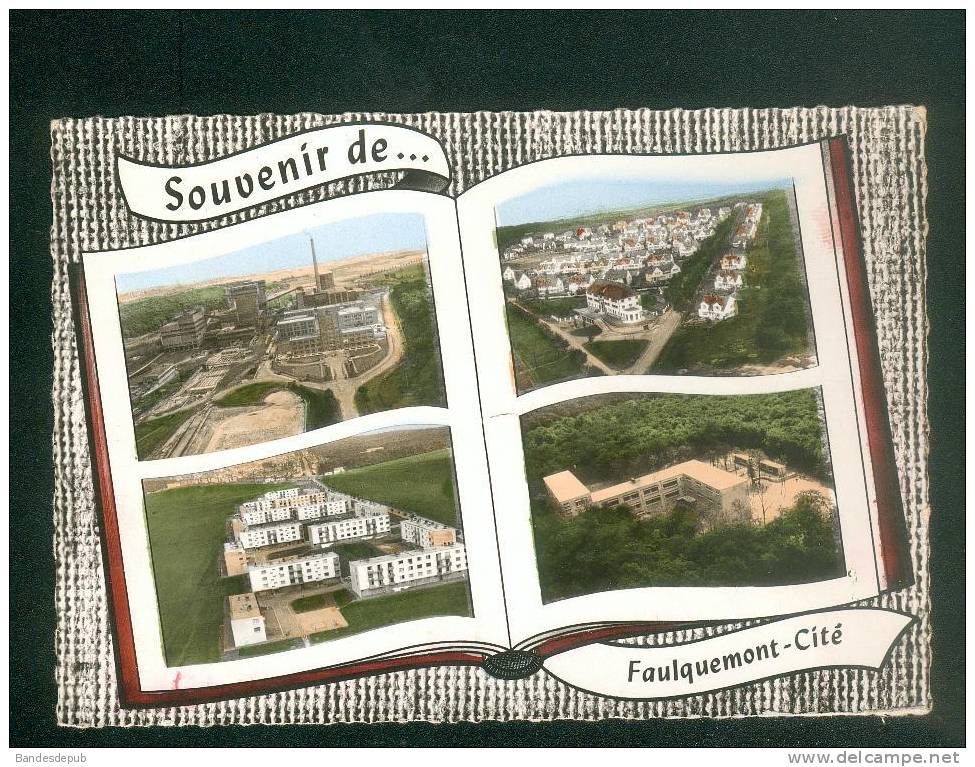 CPSM - Faulquemont Cité (57) - Multivues Type Album Photo ( Vue Aérienne Mine Foyer  Groupe Scolaire Cités HLM - Faulquemont