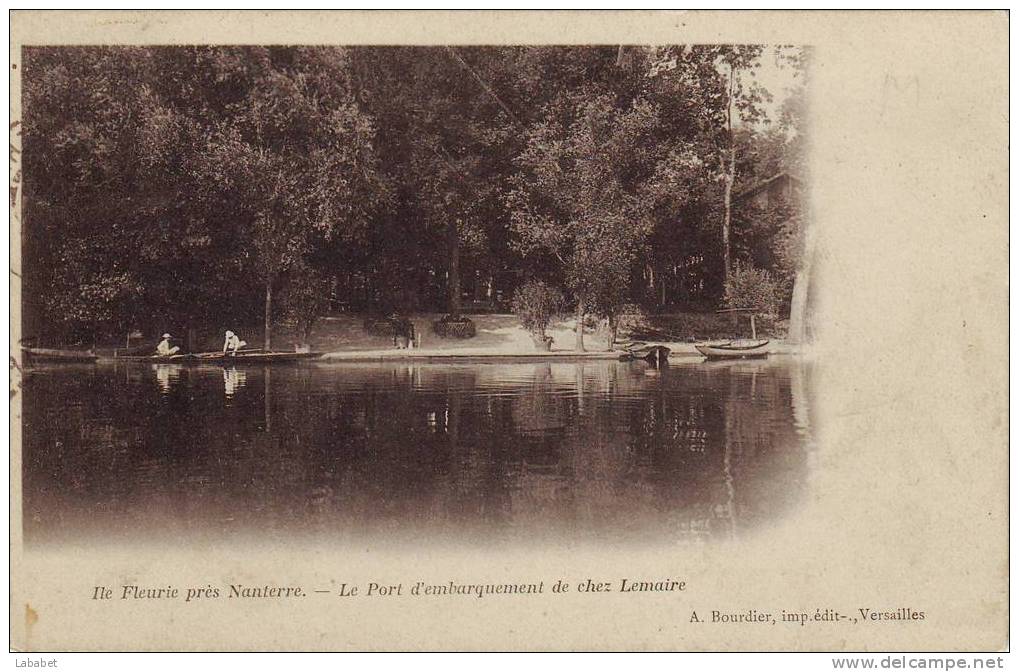 Nanterre  L'ile Fleurie Le Port De Chez Lemaire - Nanterre