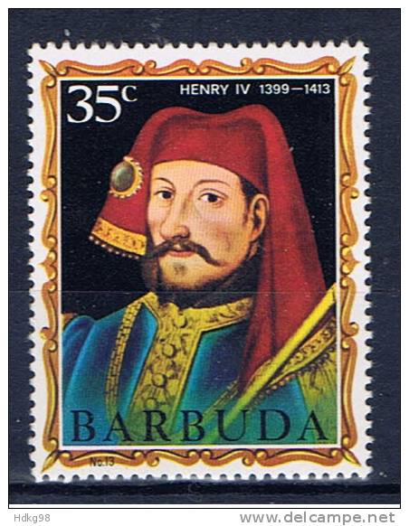 Barbuda+ 1970 Mi 58** Heinrich IV. - Barbuda (...-1981)