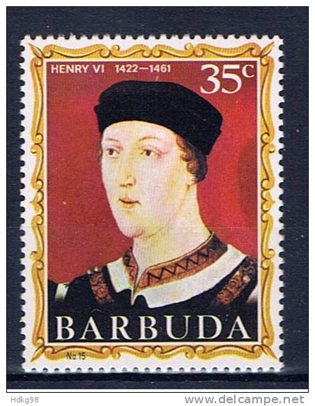 Barbuda+ 1970 Mi 63** Heinrich VI. - Barbuda (...-1981)