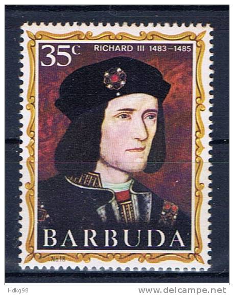 Barbuda+ 1970 Mi 66** Richard III. - Barbuda (...-1981)