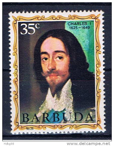 Barbuda+ 1971 Mi 77** Karl I. - Barbuda (...-1981)