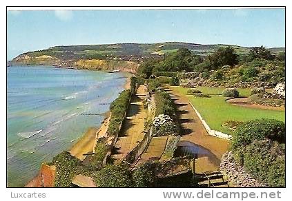 THE CLIFF PATH & BATTERY GARDENS. SANDOWN  I.O.W. - Sandown