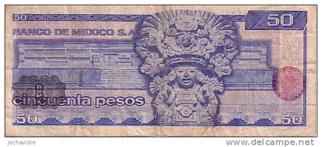 MEXIQUE   50 Pesos  Daté Du 18-07-1973   Pick 65a    ***** QUALITE  F ***** - Mexique