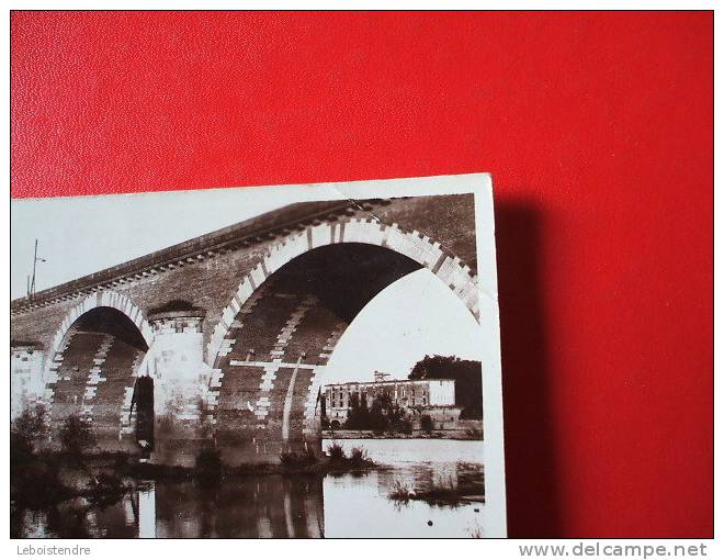 CPSM  -(82-TARN ET GARONNE)-MOISSAC-CELEBRE PONT NAPOLEON QUI RESISTA AUX INONDATIONS DE 1930 - Moissac