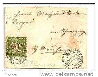 Wtb120/  WÜRTTEMBERG - Schramberg 1862, 25 B. Super Gezähnt! - Lettres & Documents