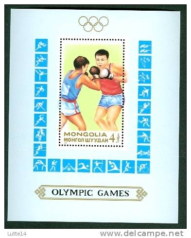 BOXE Lot 01 Bloc Jeux Olympiques 1988 - Boxing