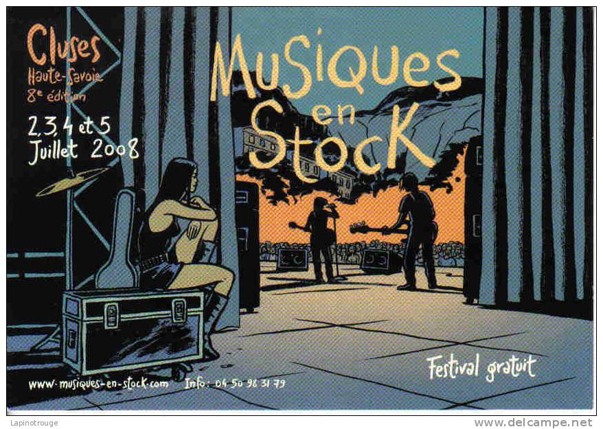 Carte Postale DENIS Jean Claude Festival Musique Cluses 2008 (Luc Leroi) - Cartes Postales